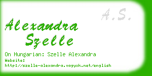 alexandra szelle business card